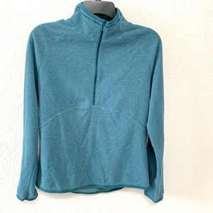 REI pull over half zip fleece turquoise